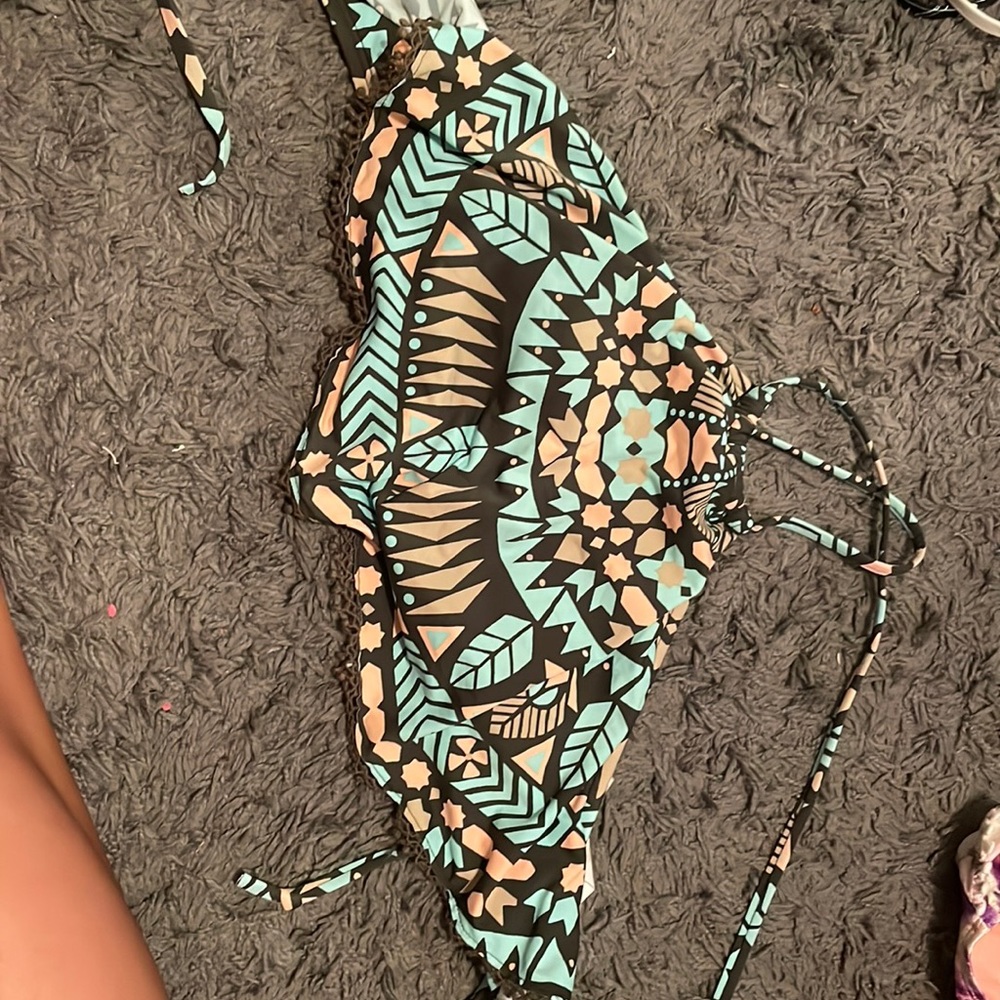 Super cute, colorful bathing suit top